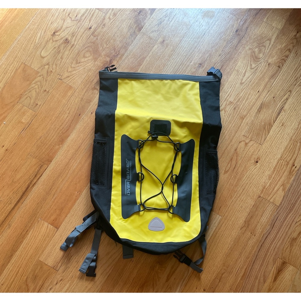Yellow and Black Backpack